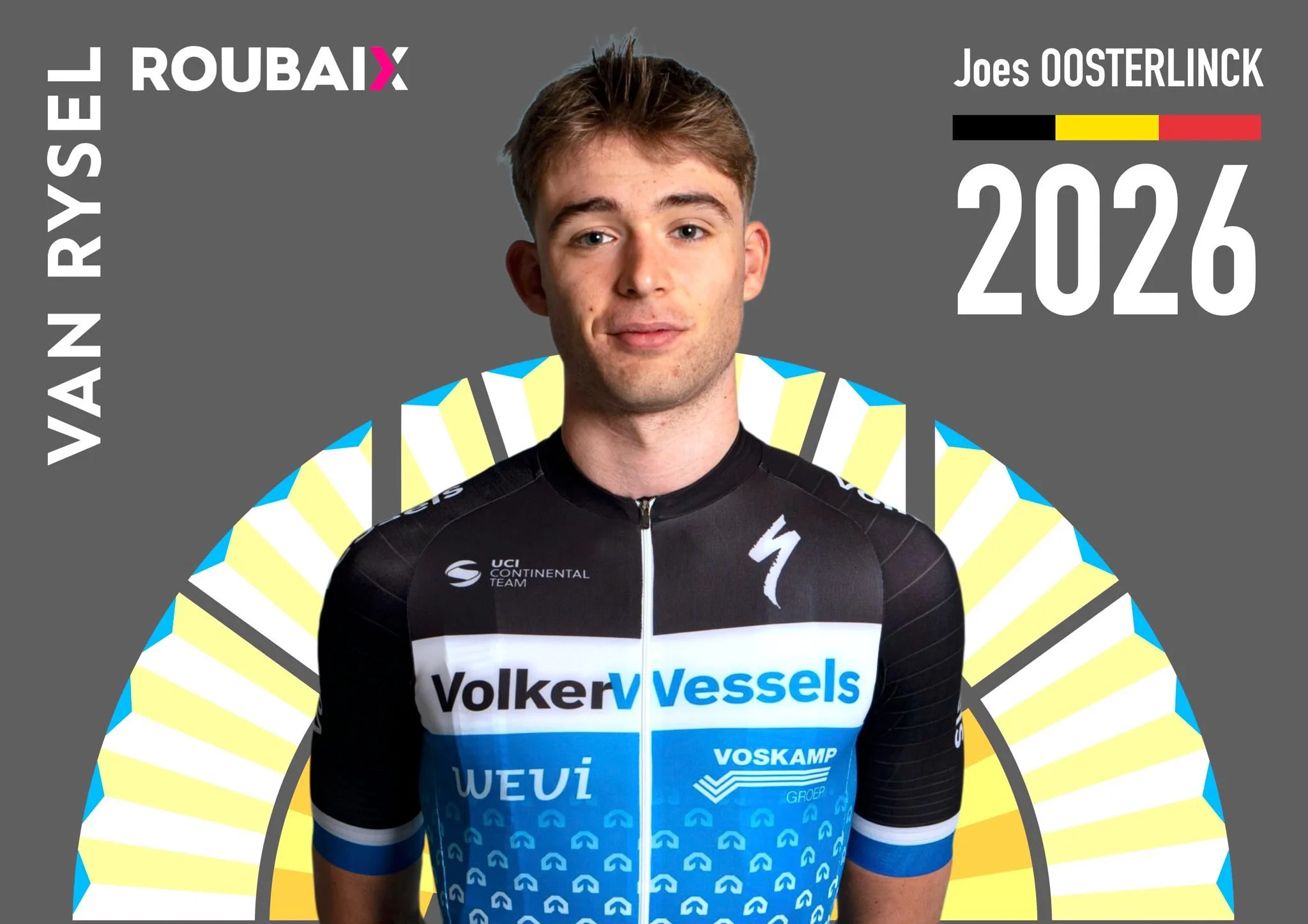 Joes Oosterlinck Van Rysel Roubaix Cycling Team 2026