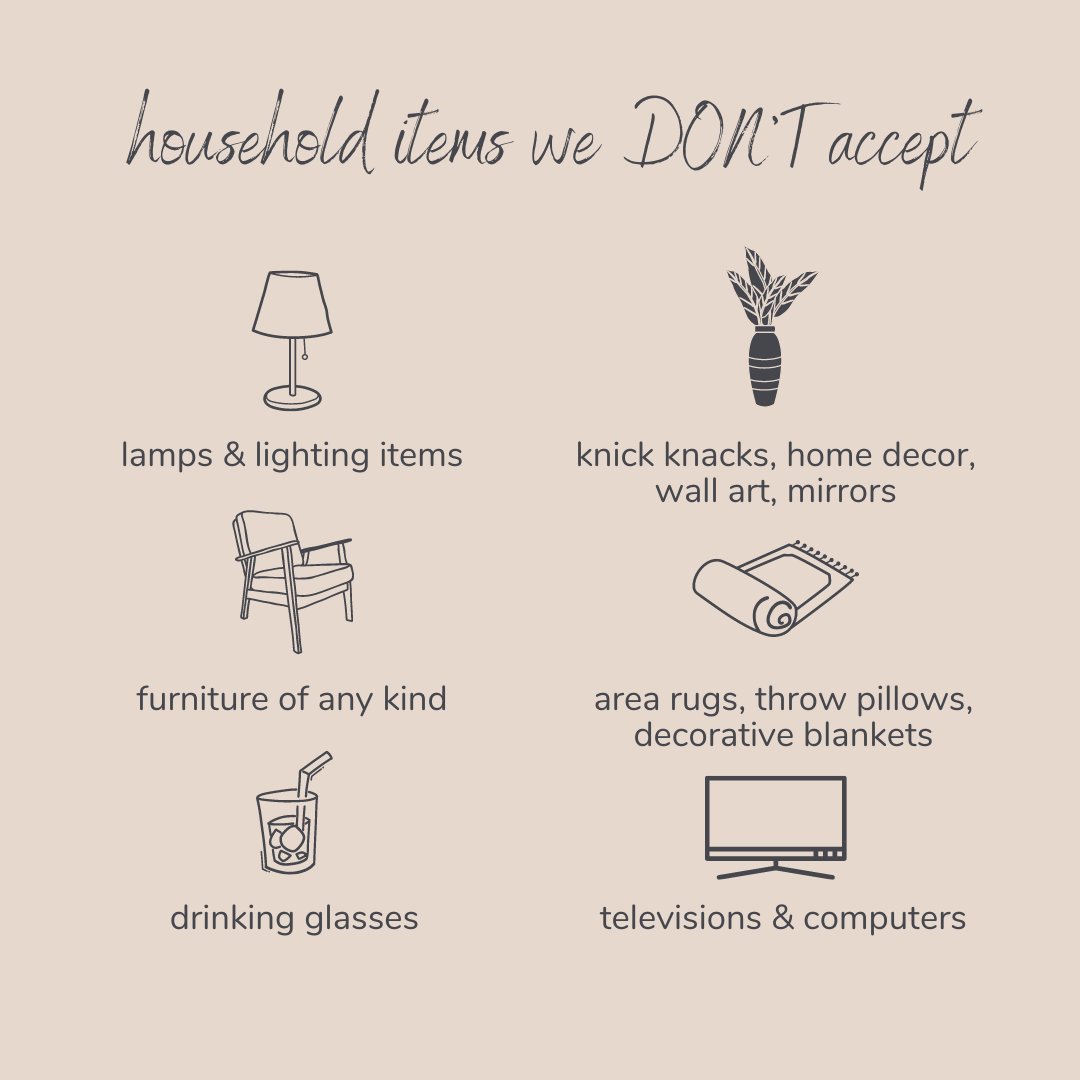 What used items to donate (and not donate) to the Friends