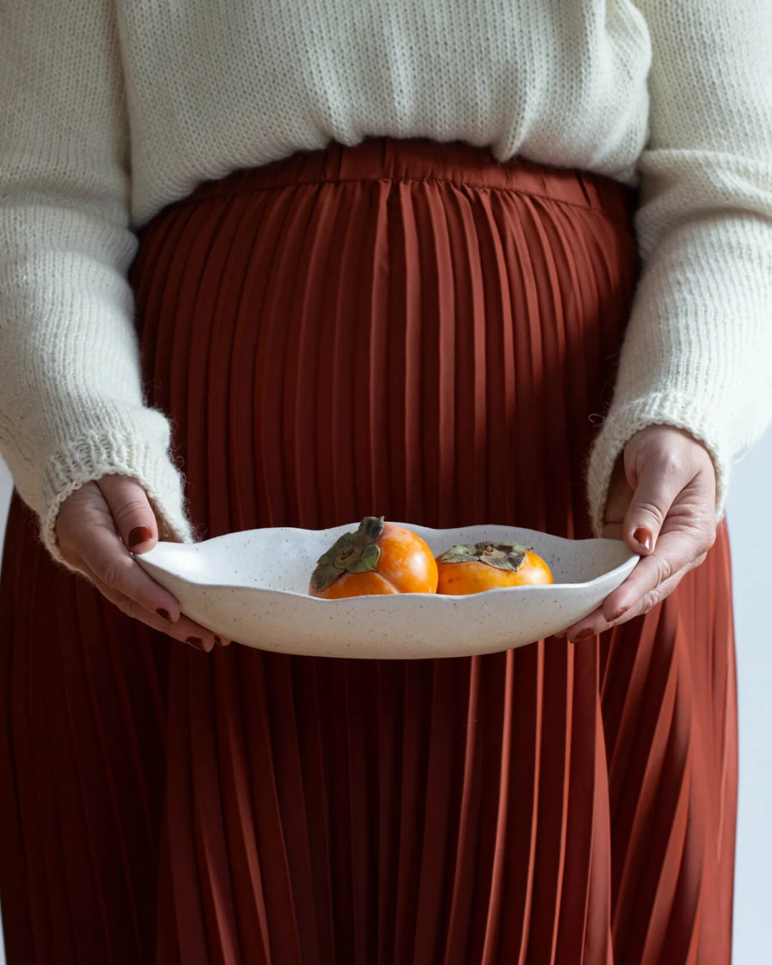 The Scalloped Oval Platter by Campfire Pottery
