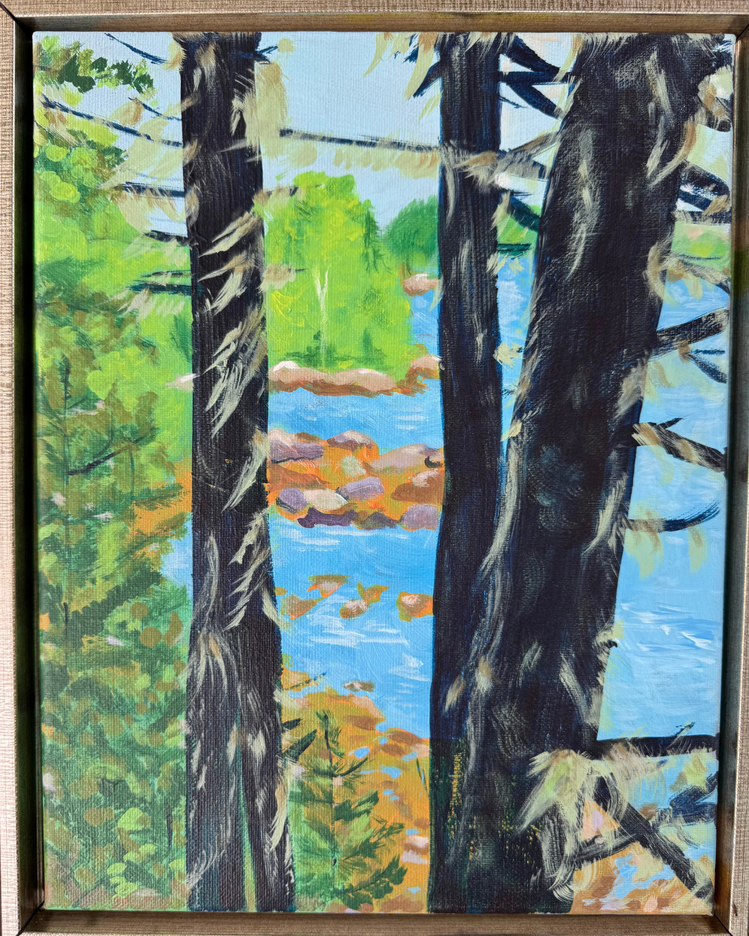 A Peek at the Basin (Vinalhaven) by Claudia Worell Allen