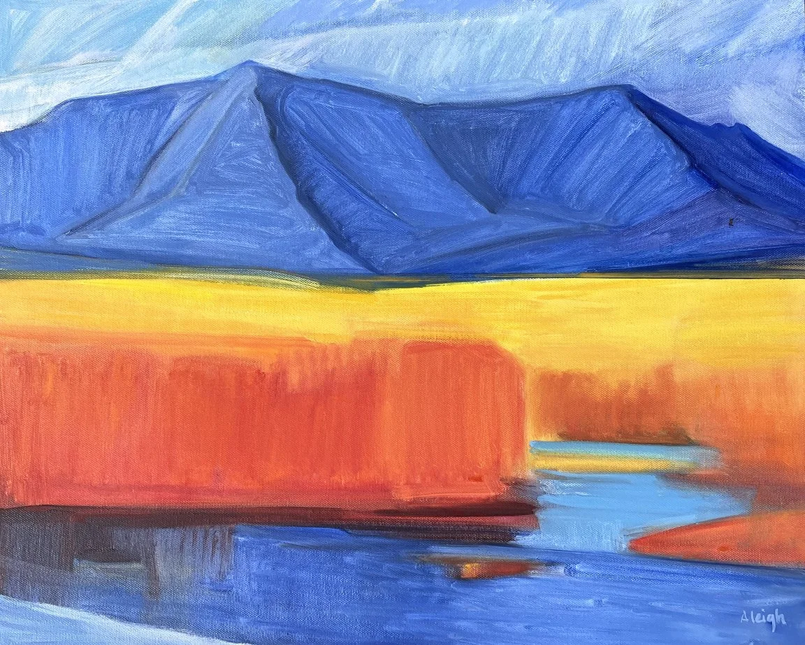 Katahdin Reflection, Fall by Anne Leigh