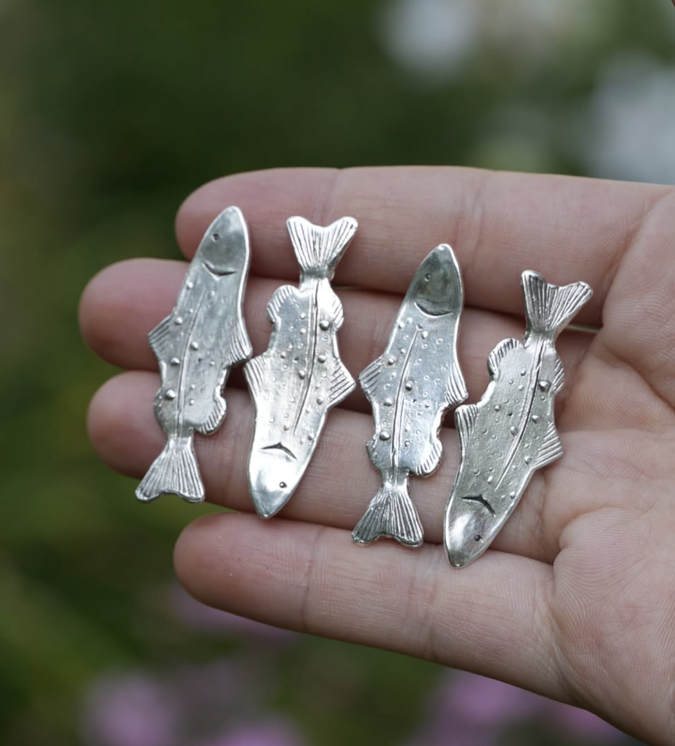 Fish Studs by Entangled Root Studio