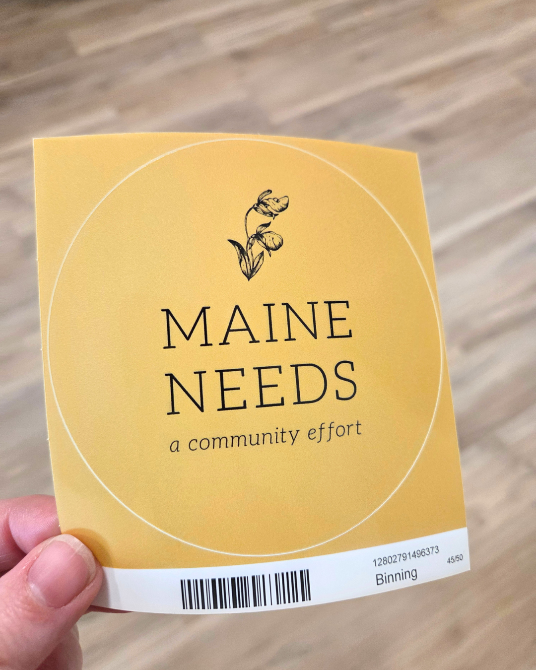 Maine Needs Logo Bumper Sticker