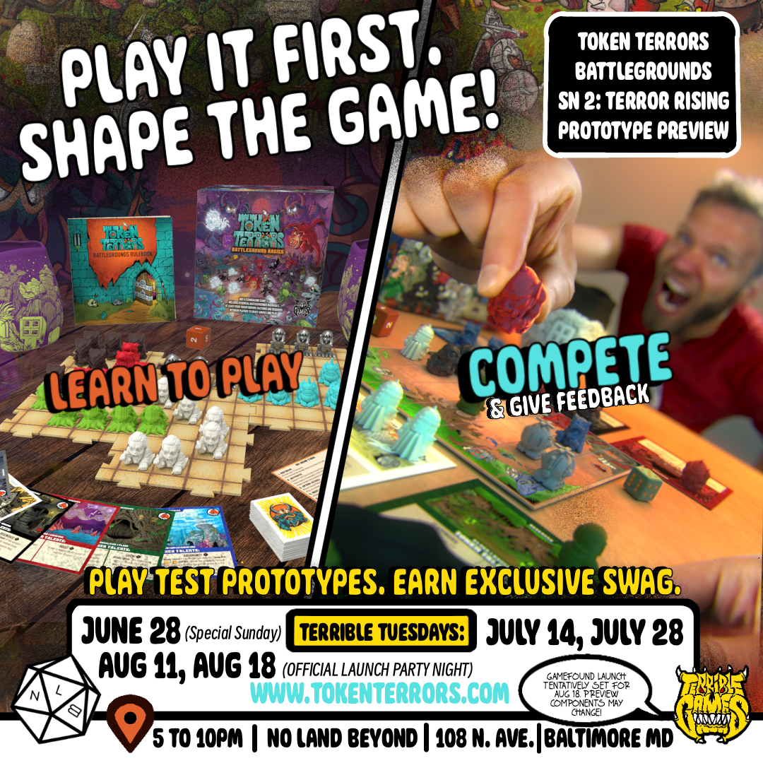 Terrible Tuesdays - Token Terrors Battlegrounds Season 2 TERROR RISING Prototype Preview