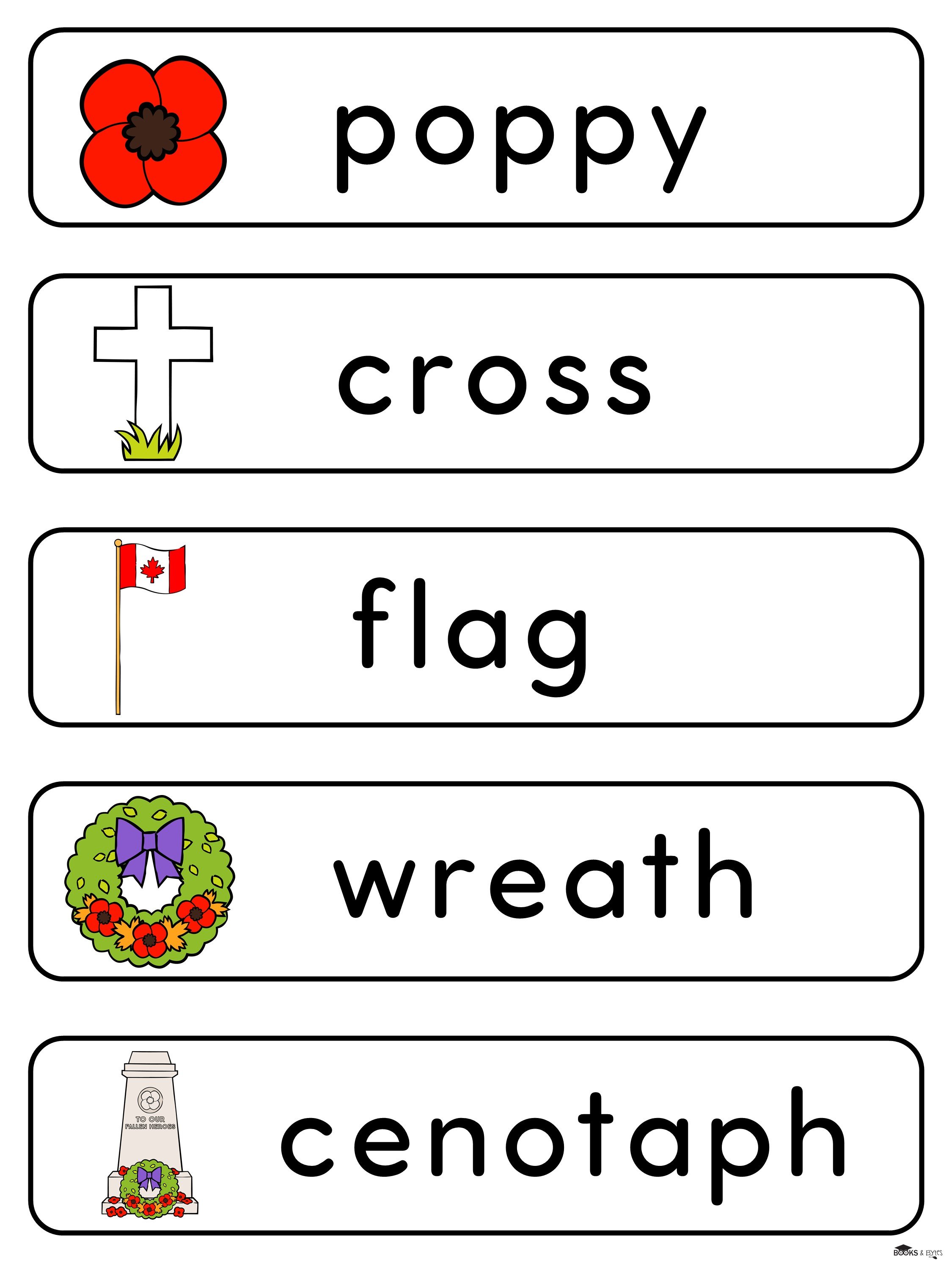 Remembrance Day Vocab Cards - Long.jpg