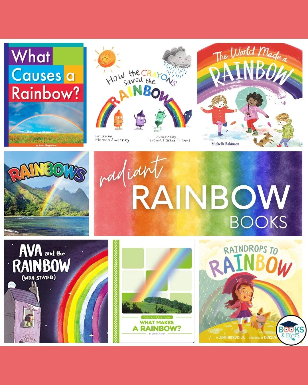 🌈 Bright books = instant mood boost 🌈📚

Who doesn&rsquo;t love rainbows?! These colourful reads are perfect for today (and honestly&hellip; all year long 💛)

🌈 What Causes A Rainbow by Janet Slingerland (on Epic!)
🌈 How the Crayons save the Rai