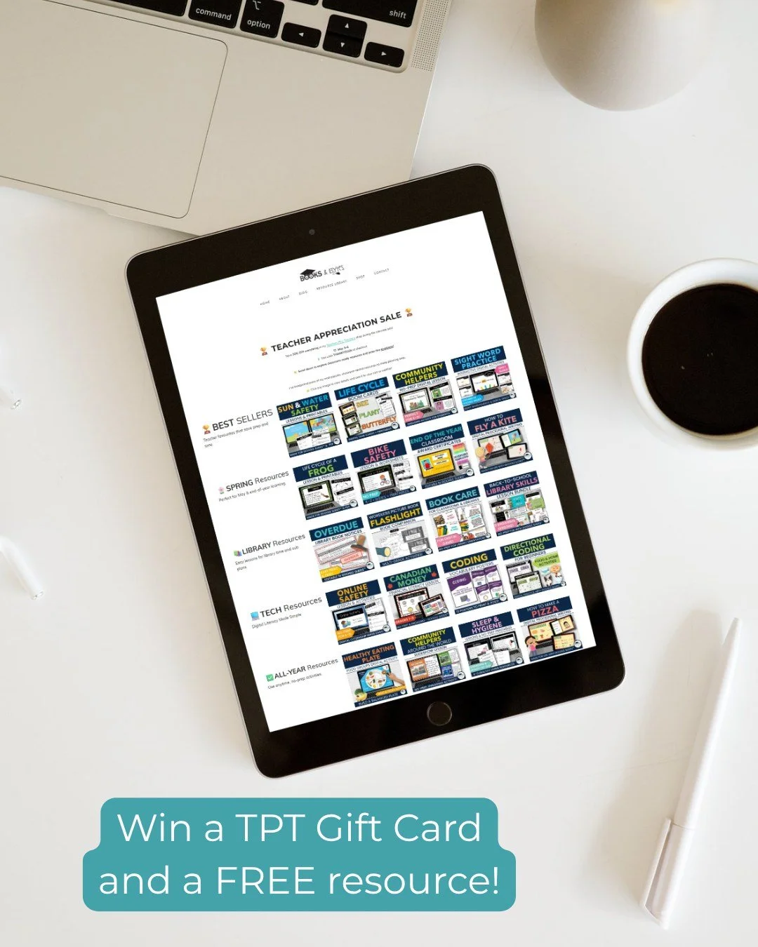 🎁 Want to enter my TpT gift card giveaway? (+ a FREE resource!)

I also put together a page with my top resources for the upcoming sale 👀

💲 25% OFF May 5&ndash;6
(code THANKYOU26)

👇 Comment CART and I&rsquo;ll send you the link + giveaway page!