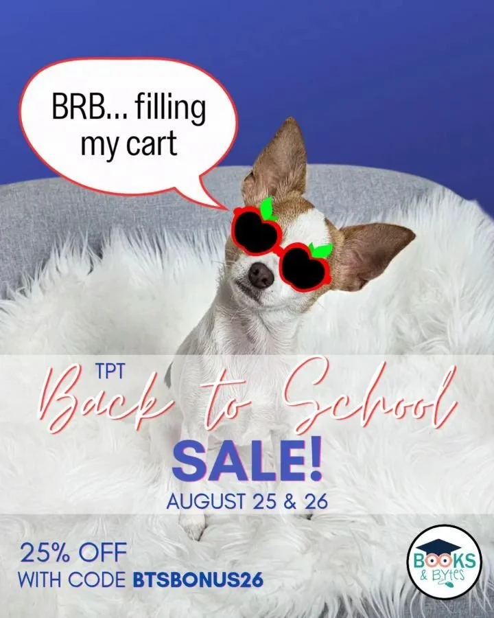 Back-to-school prep just got a little easier. 📚✨

The TPT Back to School BONUS Sale is on August 25 &amp; 26! Save 25% off with code BTSBONUS26.

I&rsquo;ve pulled together some of my favourite resources for the first few weeks of school &mdash; lib