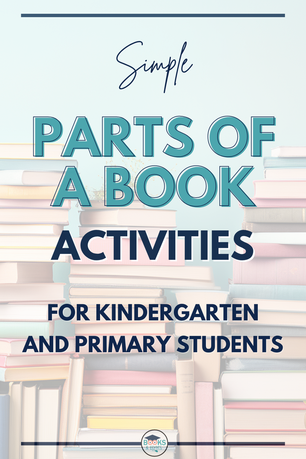 Parts of a Book Activities for Kindergarten and Primary Students
