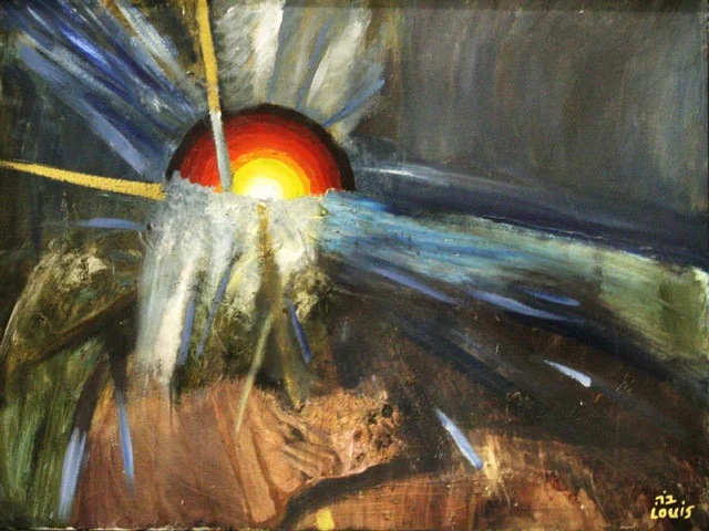 Tear In The Sky Oil on canvas. #A148