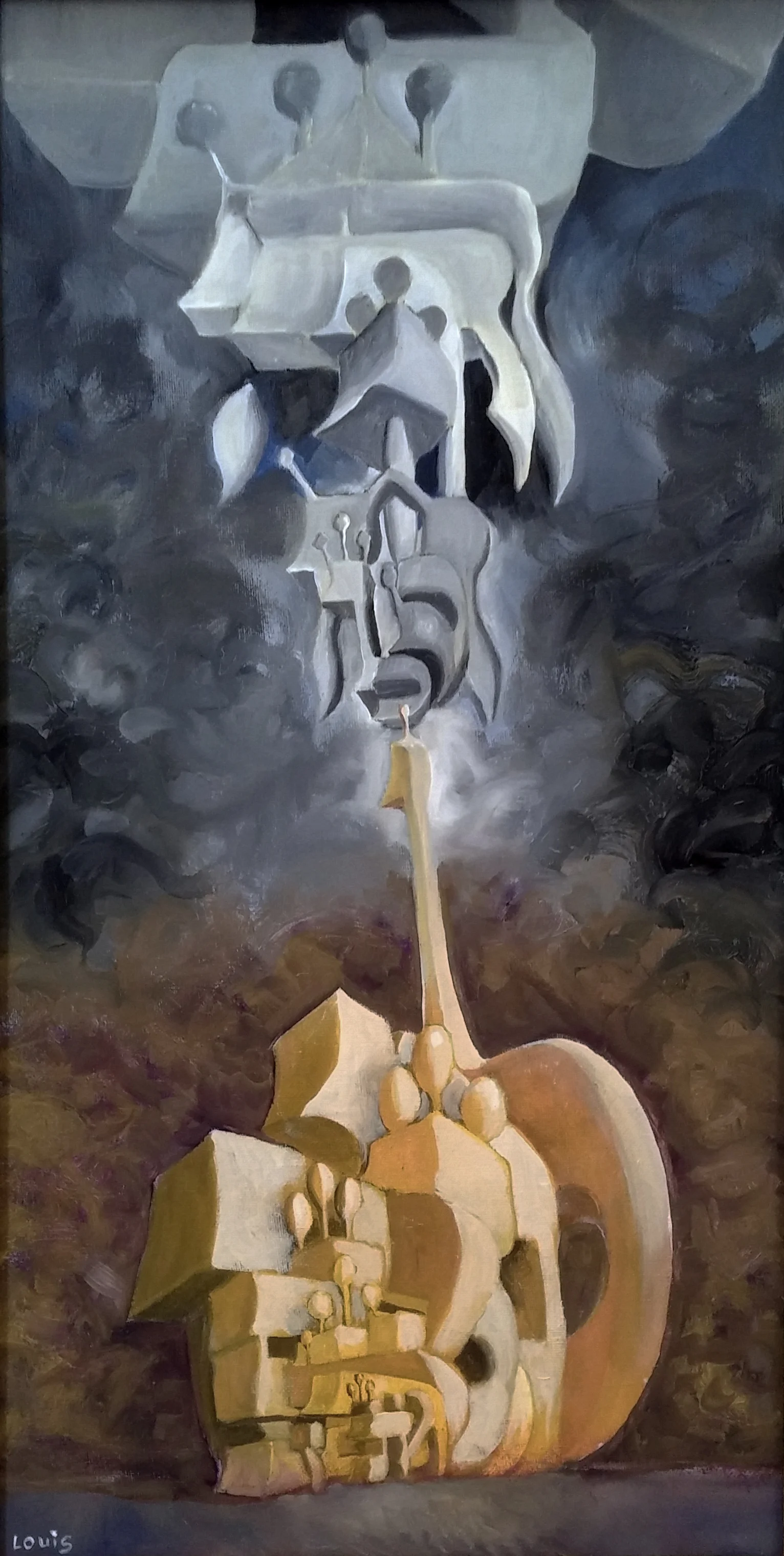 Meeting Oil on canvas. A#173