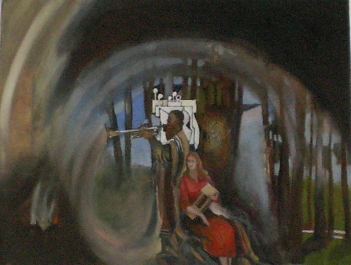 At The Center Oil on canvas. #A143
