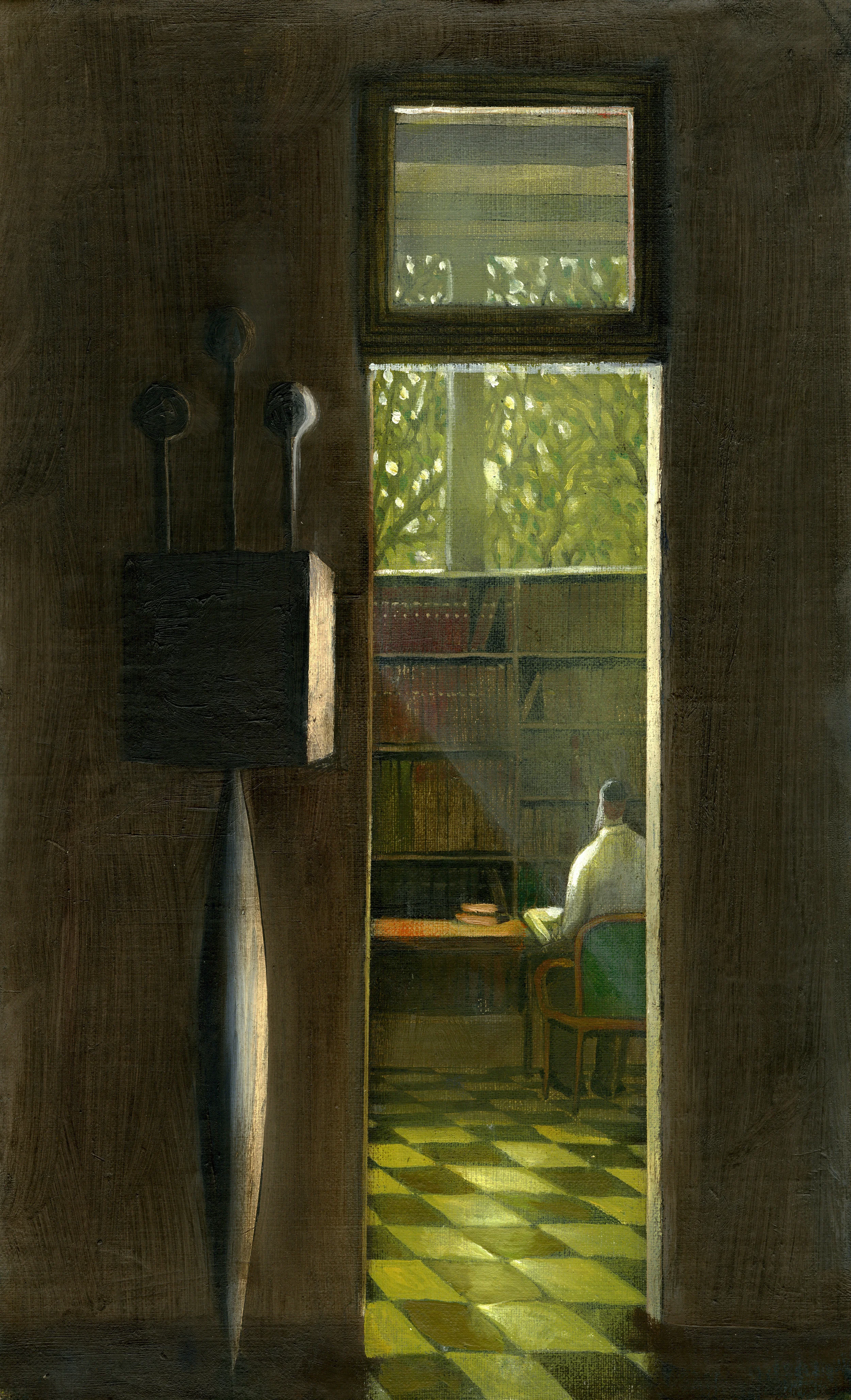Mezuzah 23 x 38 cm, oil on canvas. #A124 - 2009