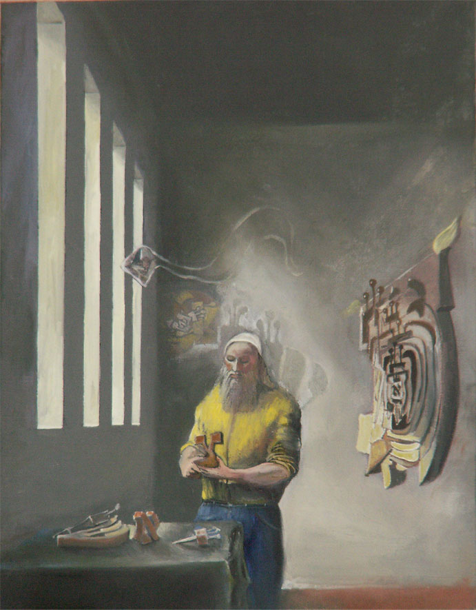 In Thought & Creation Oil on canvas. #A181
