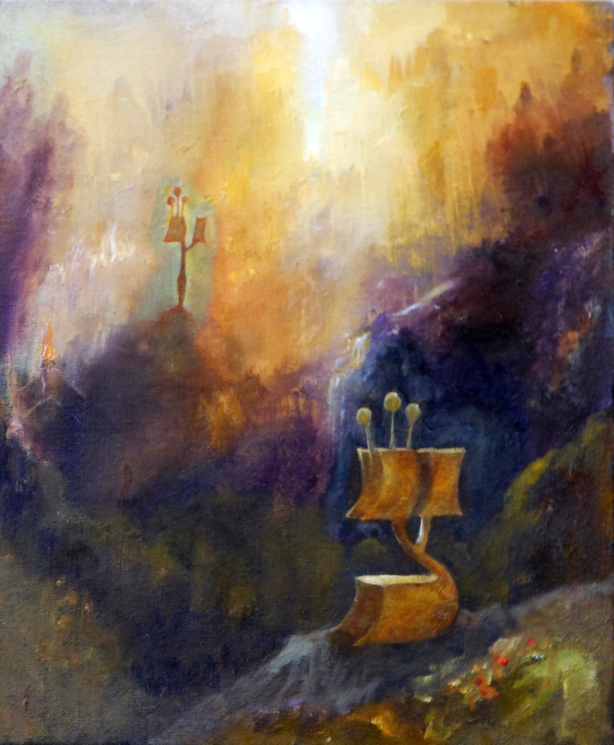 Observing Oil on canvas. #A186