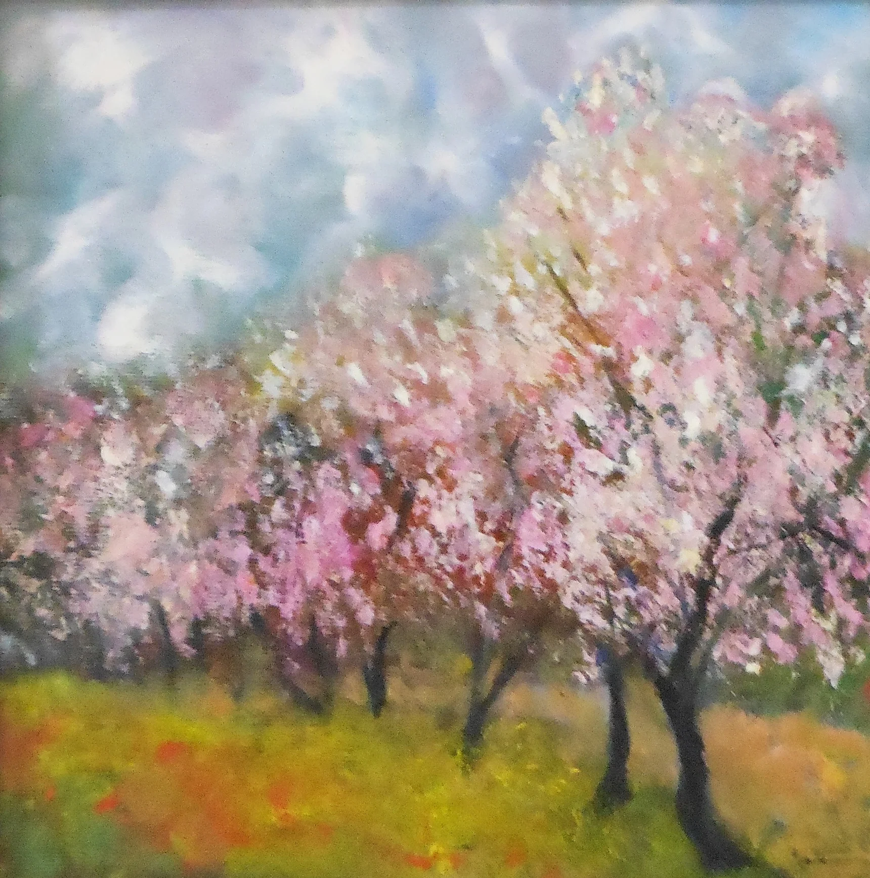 The Almond Tree II 34 x 34 cm, oil on canvas. #A46