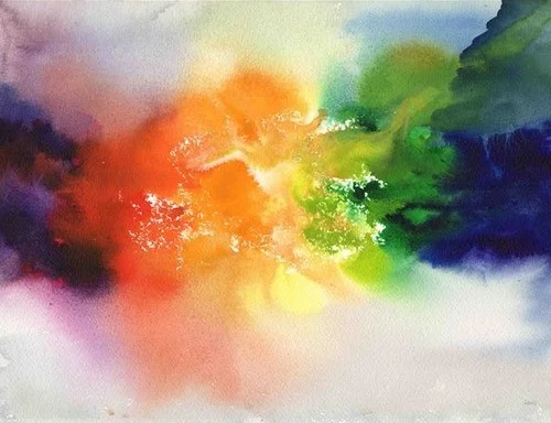 The Beginning 28 x 38 cm, watercolor on paper. #A118 - 2016