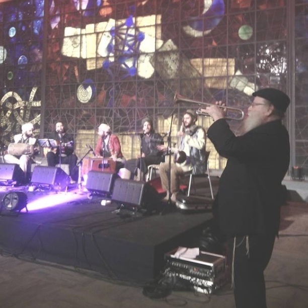 National Library of Israel. David closes out an evening of celebration with the Afghanistan-Jewish community in Israel, at the National Library of Israel, with a moving performance aided by The Qualia Band. The evening was filled with music and readings, exploring parts of Jewish Manuscripts (Gniza) from the 11th century, currently housed at the Library.
