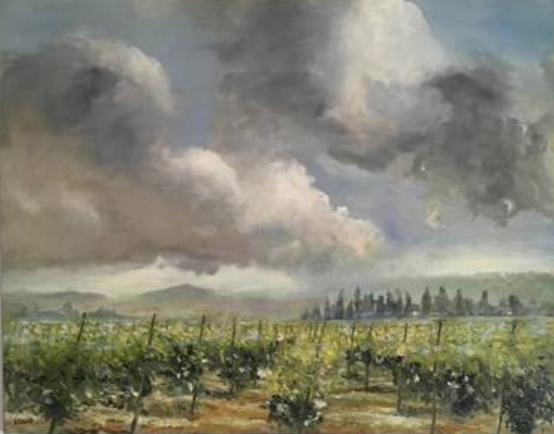 Cloudy Morning 127 x 76 cm, oil on canvas. #A203