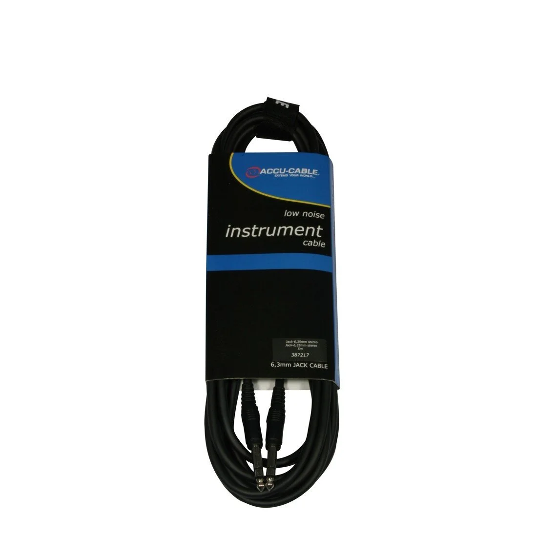 AC-J6S/5 Jack-cable 6,3mm S 5m