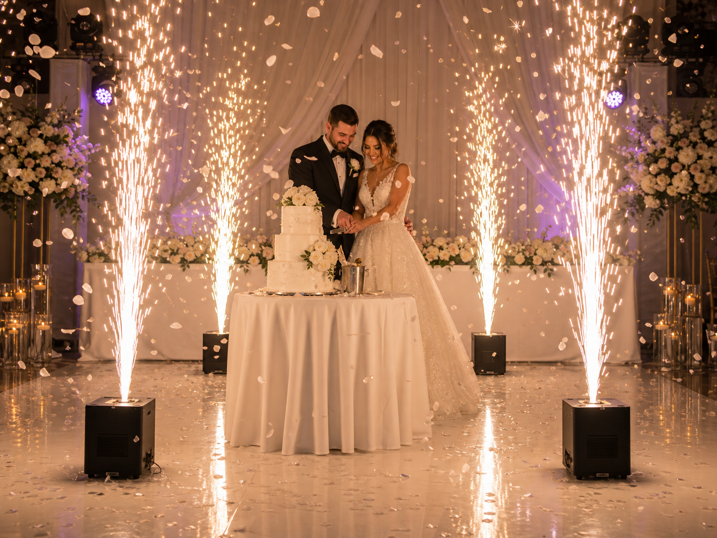 Cold Spark Fireworks Wedding Cyprus