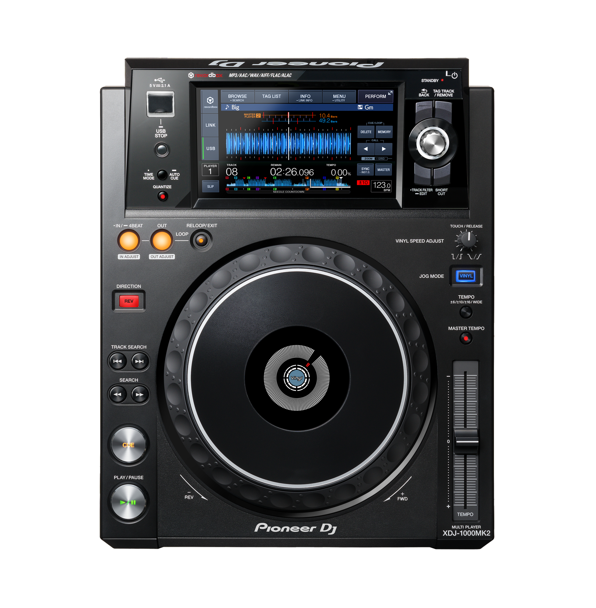 Pioneer DJ XDJ-1000MK2 Front
