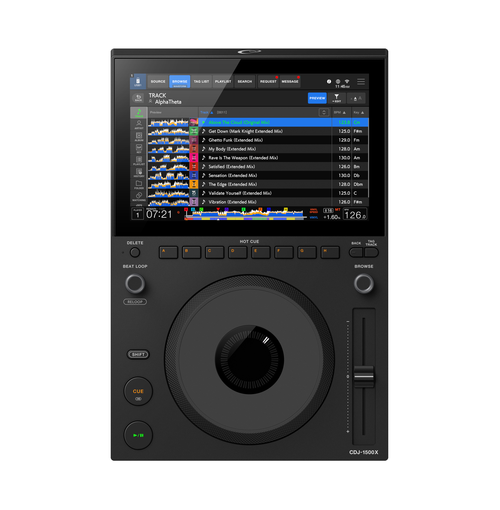 Alphatheta CDJ-1500X Front