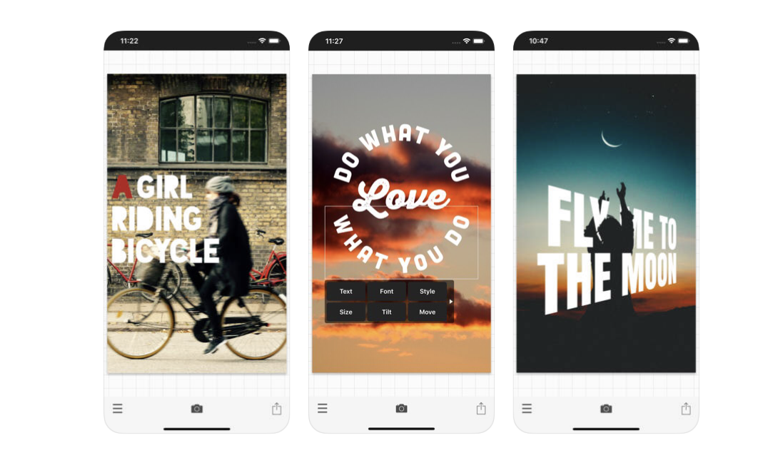 Top apps for adding text over photos