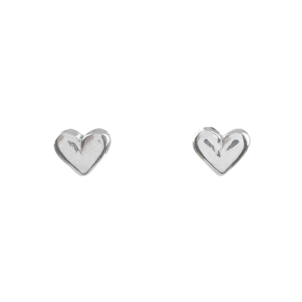 Gold Open Heart Stud Earrings | Open Heart Studs | KookyTwo