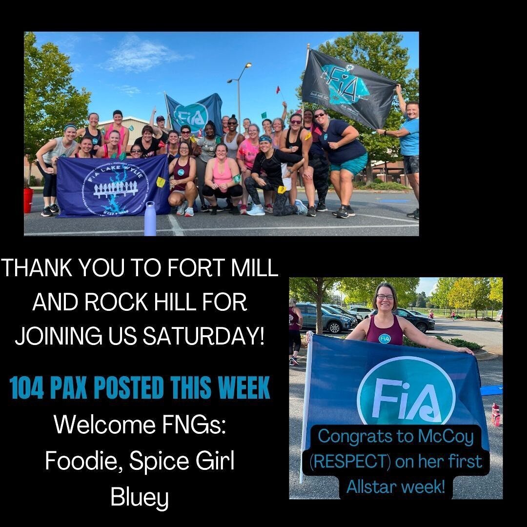 We had a great week here in Lake Wylie! A huge thank you to @fiarockhill and @fiafortmill for coming to our super fun convergence! So grateful for these strong women! Swipe to see who is on Q! #bettertogether #whoruntheworldgirls #fianation