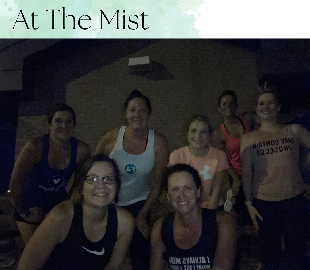 We had 7 PAX at The Mist this morning. Some got their miles in while a few walked and did the monthly challenge.