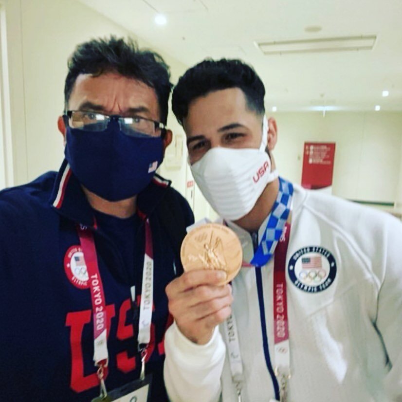 Congratulations to my friend, Coach @javiermantilla3028, and to @arielkarate1 for bringing home the bronze 🥉for team USA 🇺🇸 in karate. Bravo!