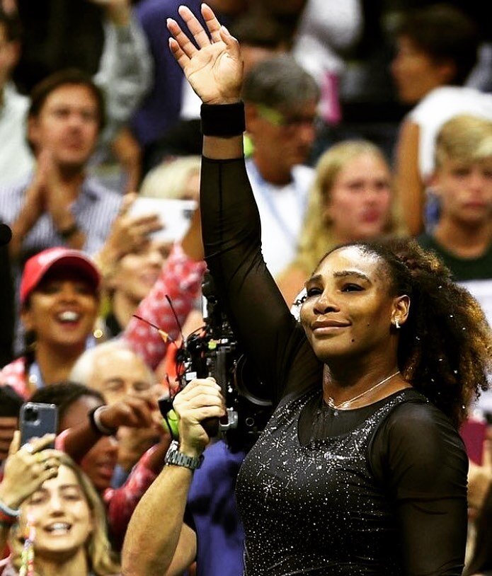 Serena Williams, the GOAT, says goodbye to the US Open. Thank you @serenawilliams for setting the standard, demonstrating greatness, and being the best of the best.