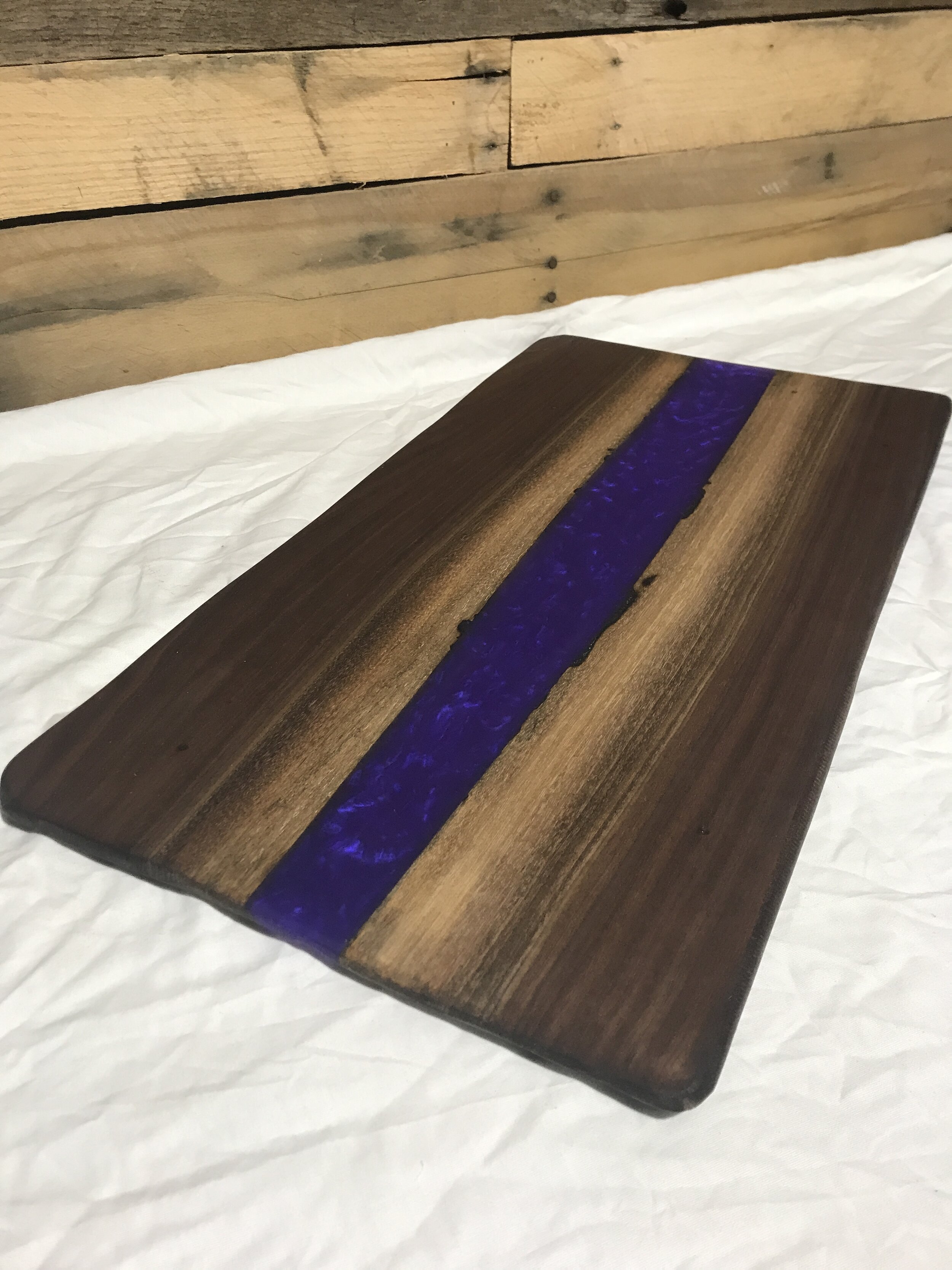 serving tray Black walnut and epoxy cutting board charcuterie board