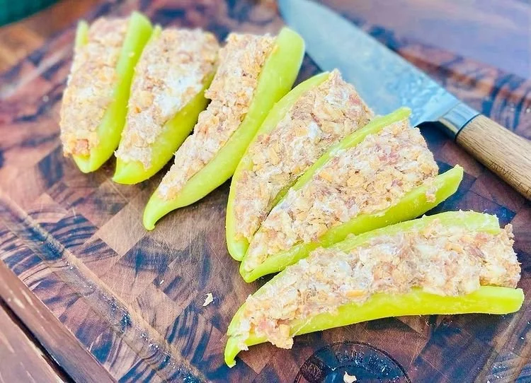 Stuffed banana peppers