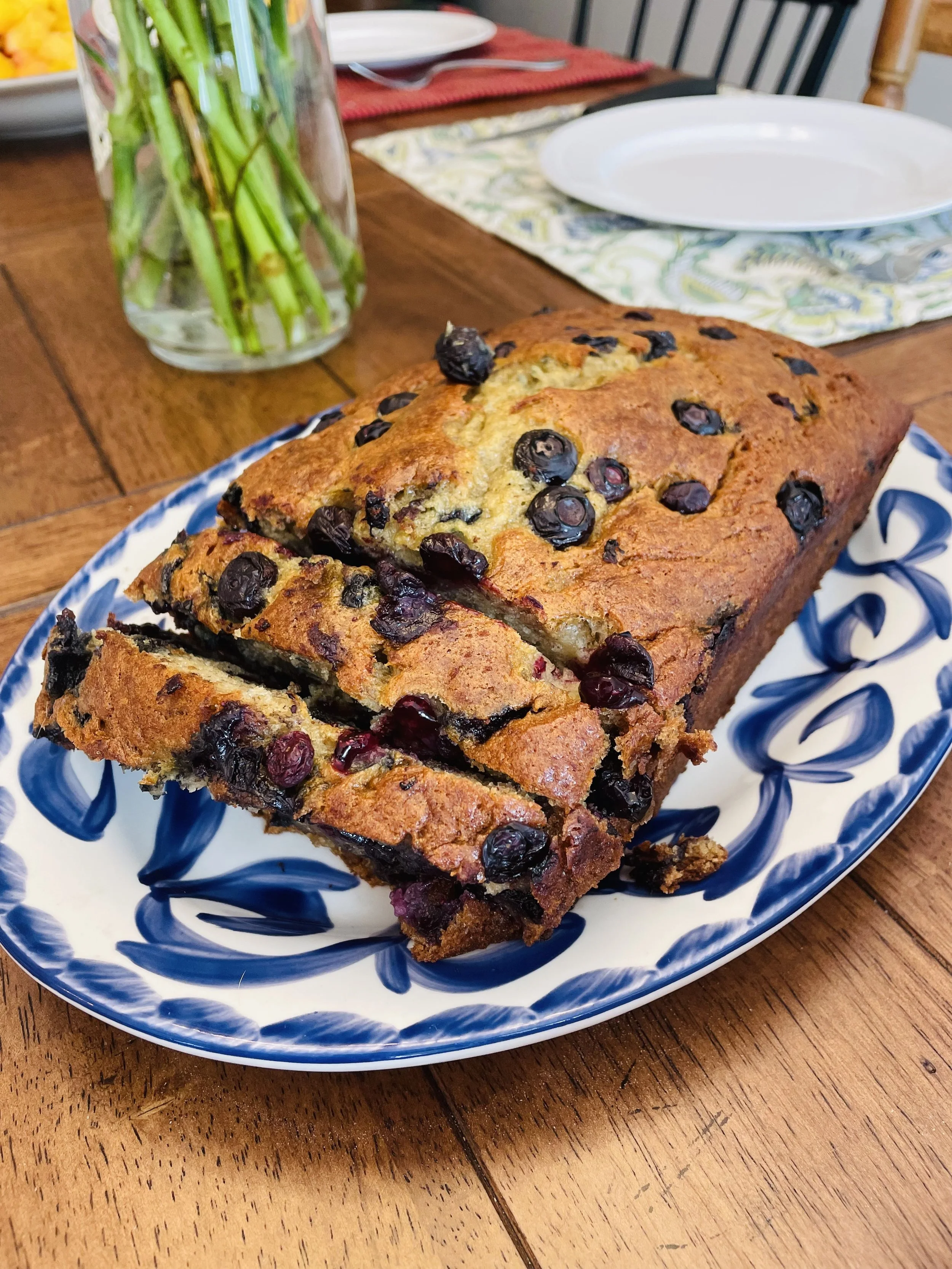 Nana’s blueberry banana bread