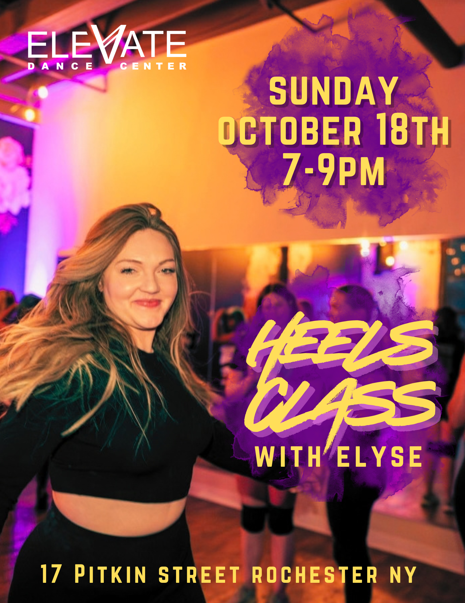 Sunday October 18th- Ladies Heels Workshop - 7-9pm - 2 Hours!