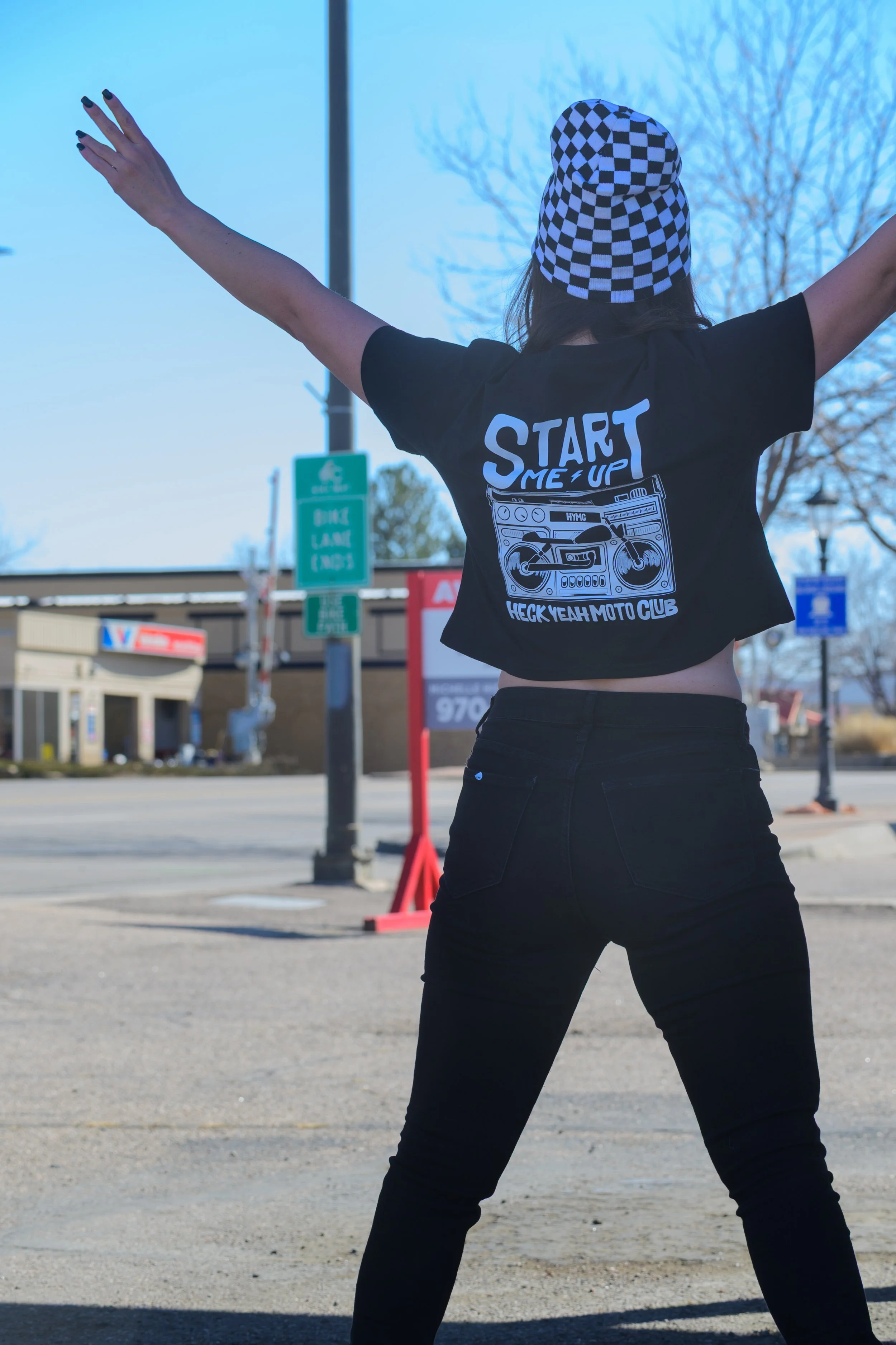 Start Me Up Crop Tee