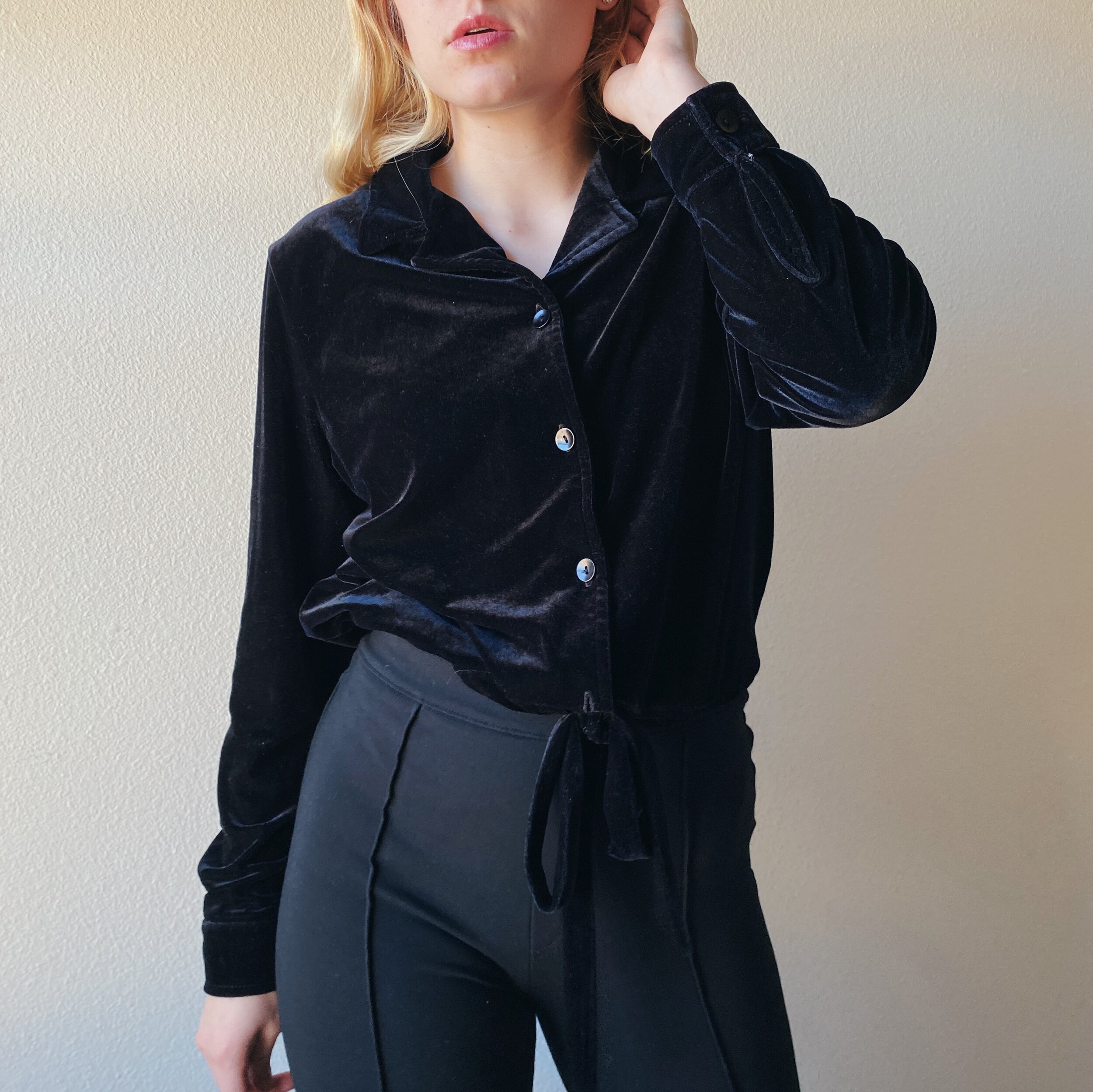 Scrunched Button Up (M)