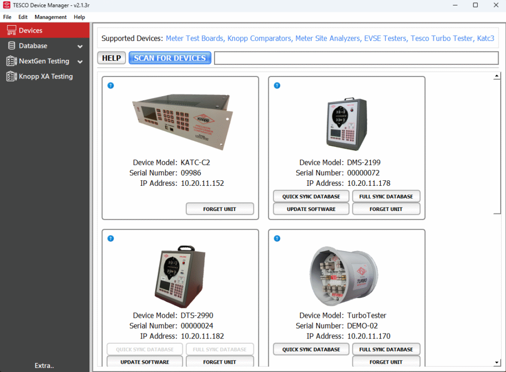 TESCO Device Manager