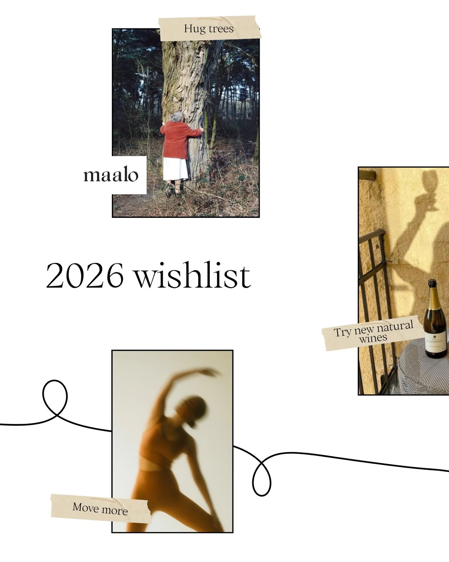 A sneak peek into our 2026 vision board: More connection. More nature. More balance ✨.&nbsp;What&rsquo;s on your 2026 wish list?