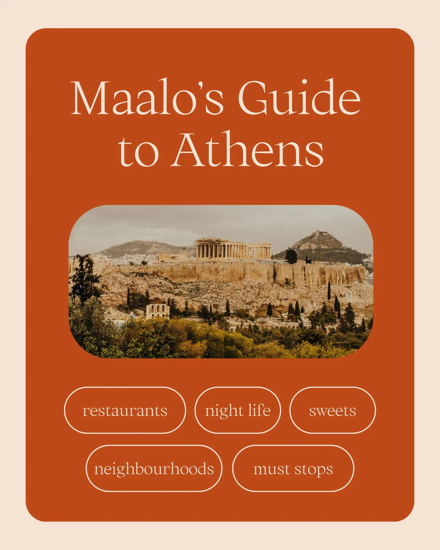 Planning a trip to Athens? 🇬🇷&nbsp;Here are a few spots we loved while exploring the city last year.
🔓Save this for your next visit.