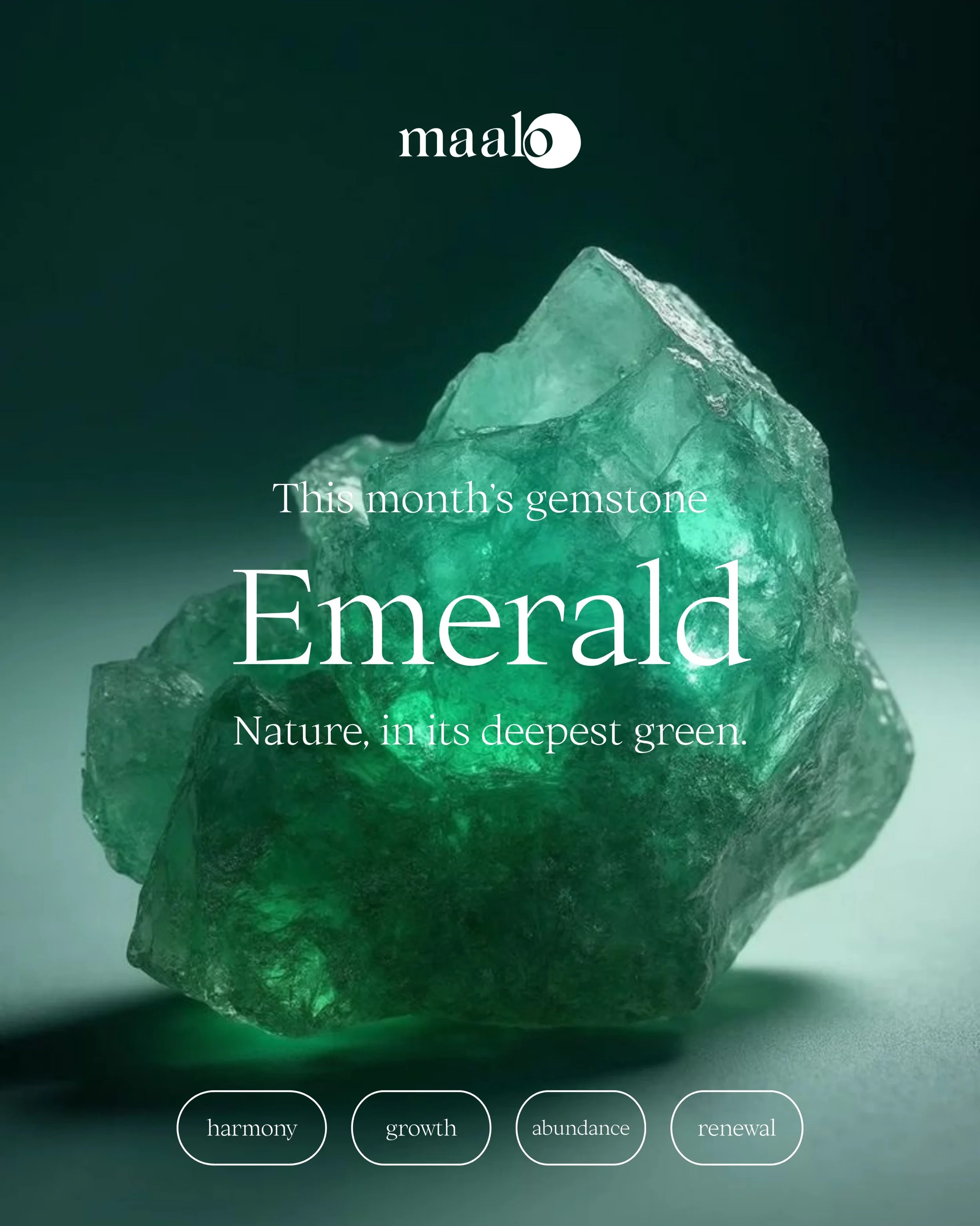 Born in May? This one&rsquo;s yours! Obsessed with green? Same. 💚

Drop us a DM if you&rsquo;d like to bring an Emerald bespoke piece to life 💍