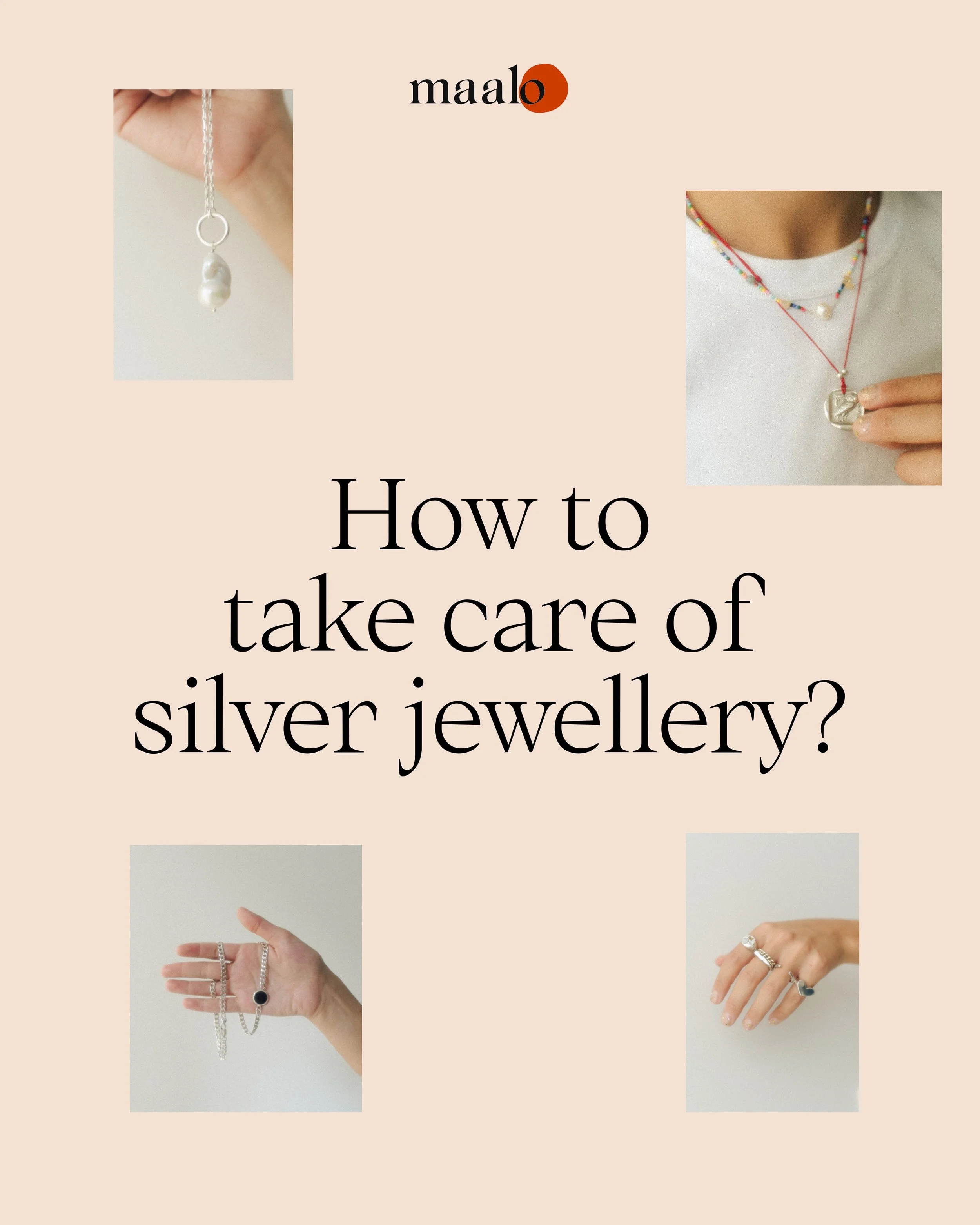 A little care goes a long way for silver jewellery, but don&rsquo;t be too precious about it. Keep it dry, avoid direct contact to chemicals, and give it a gentle polish when it needs one. 🪎

And remember: tarnishing is a natural part of silver, not