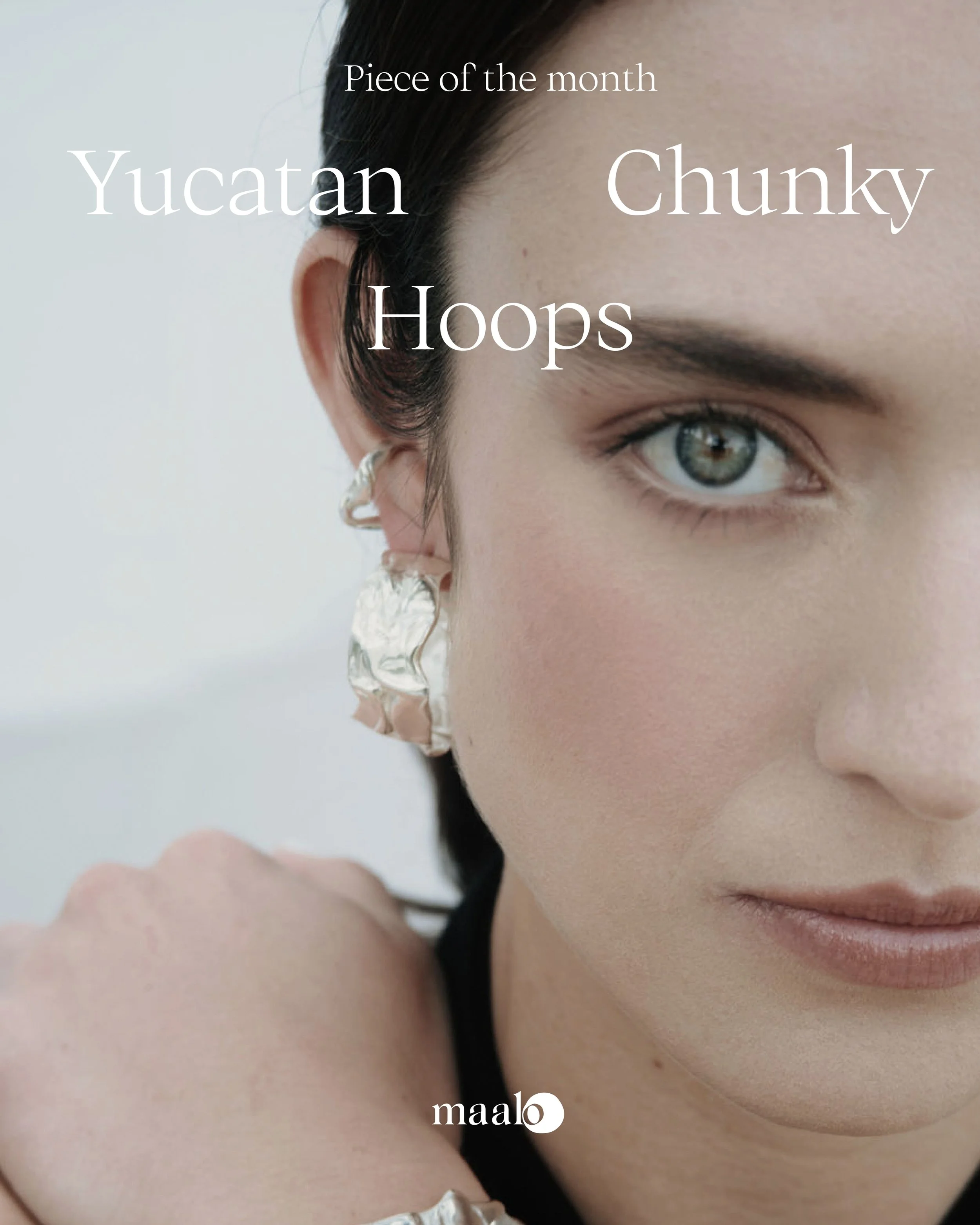 Introducing our piece of the month: the Yucatan Chunky Hoops. ✨ Part of Ra&iacute;ces, a collection rooted in our Mexican heritage and inspired by the landscapes, textures and organic forms that shape it. Sculptural, tactile and hand-modelled in wax 