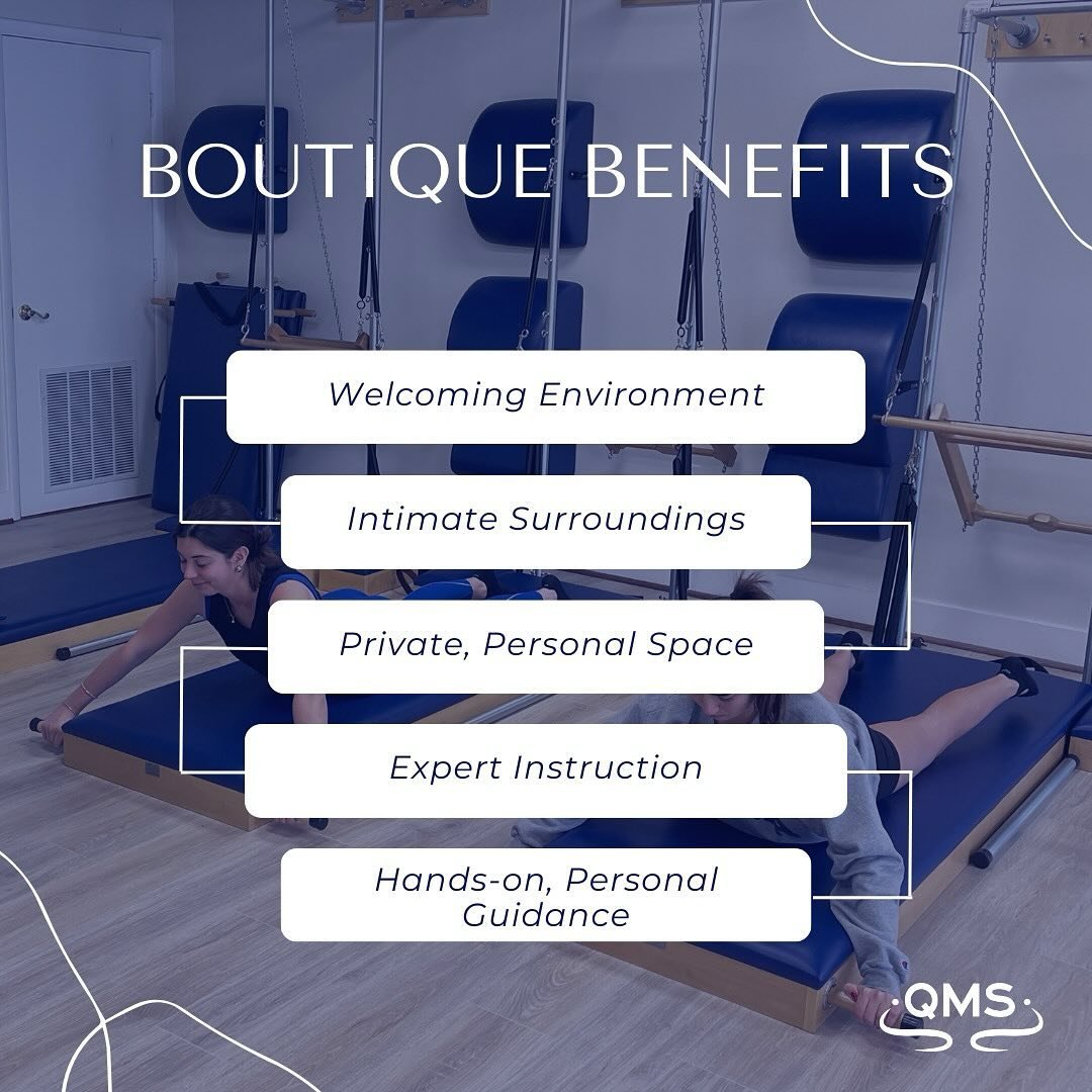 Why try a boutique studio over a larger gym?

#charlottesville #classicalpilates #pilates