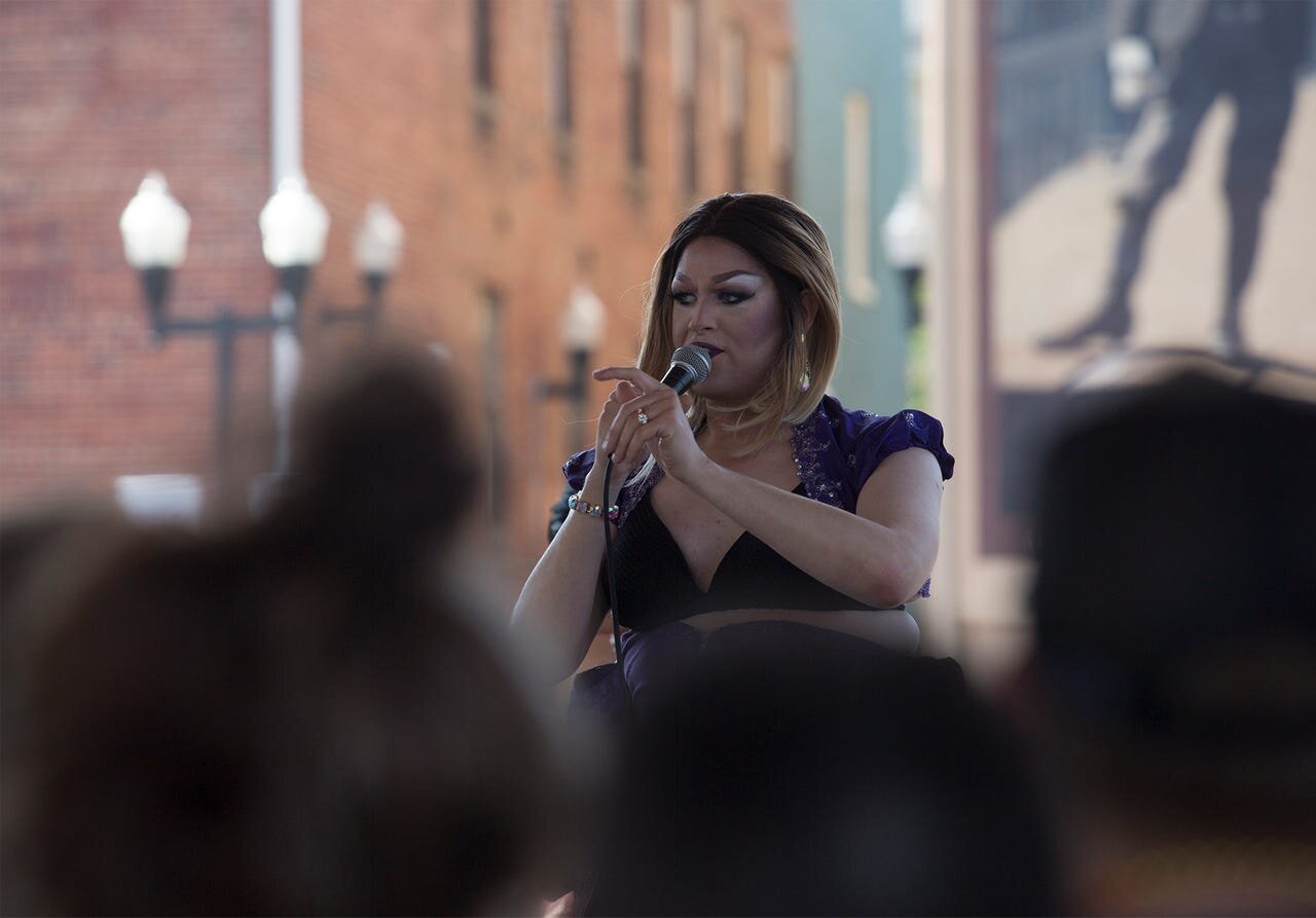 Pride Festival performance at the Canal Market District