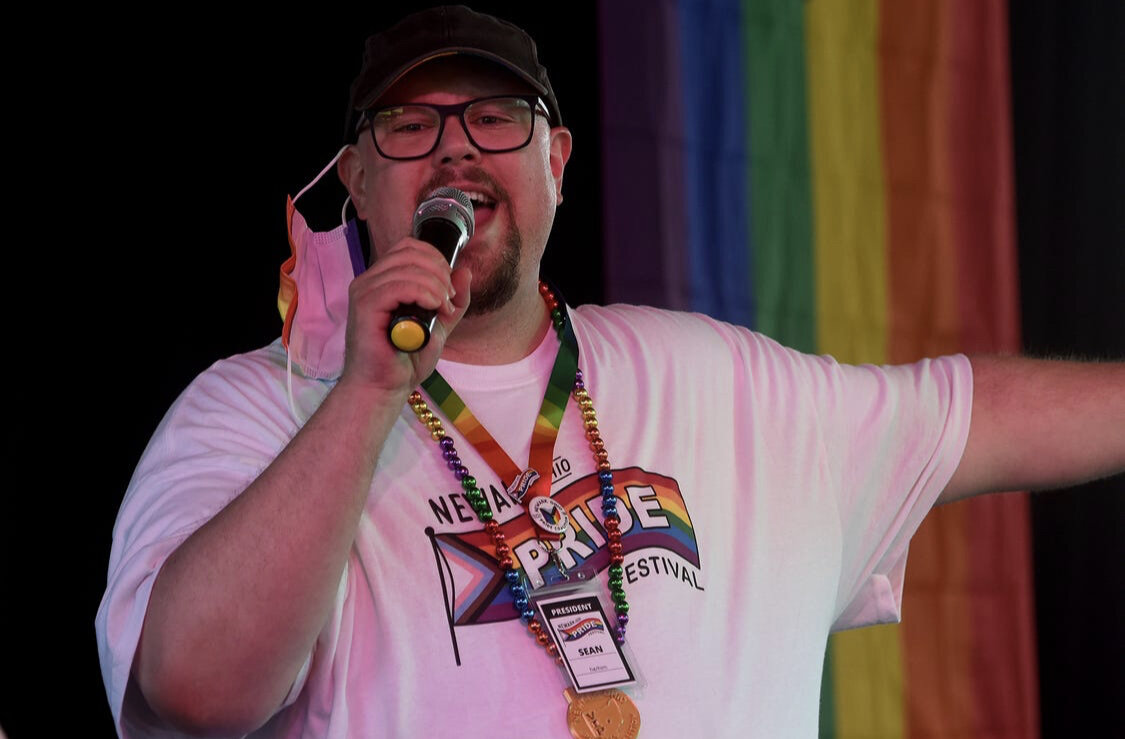 Sean Fennell (President, Newark Ohio Pride Coalition), at the 4th Annual Newark Pride Festival