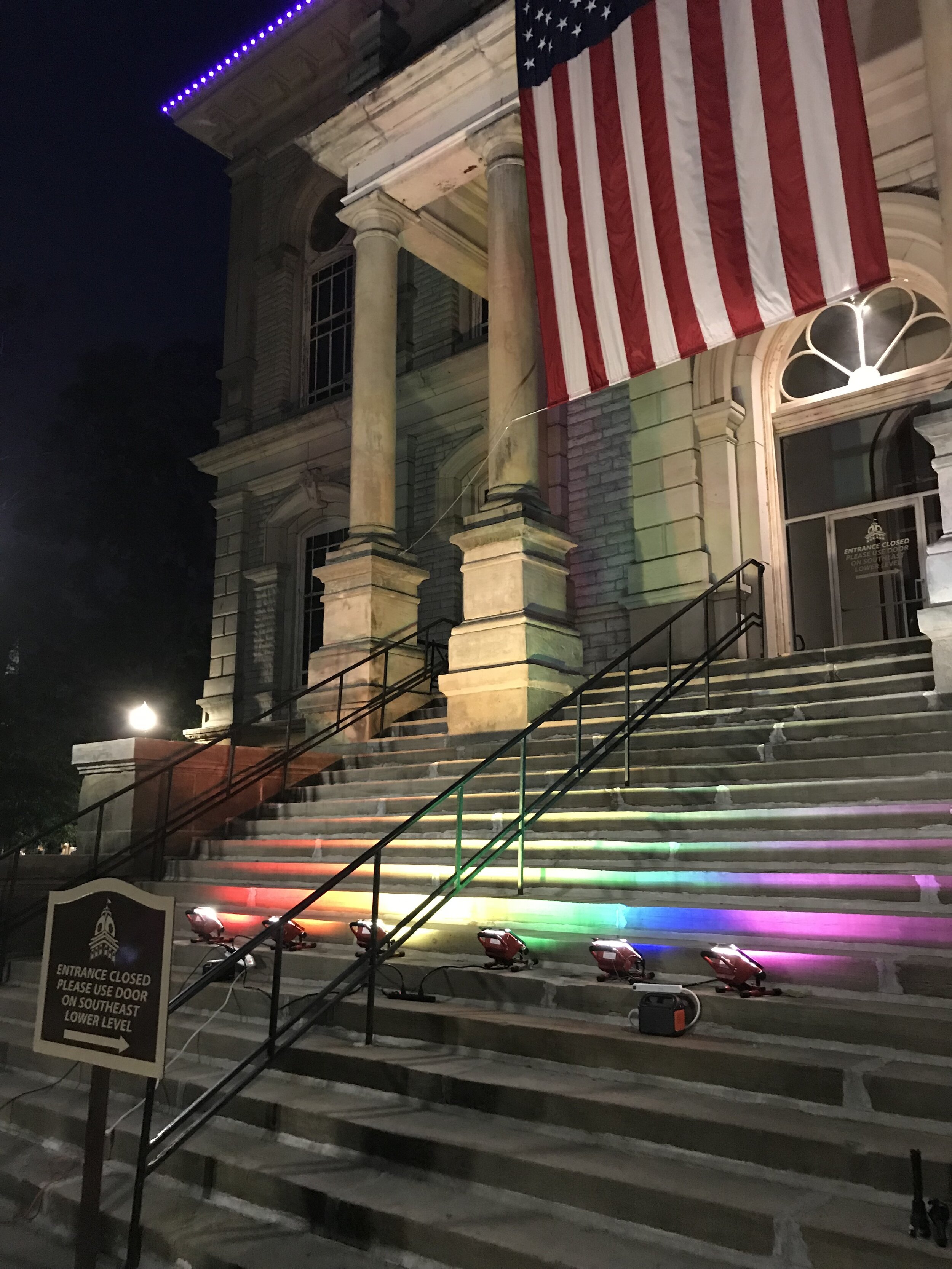 PEOPLE'S LIGHTING OF THE COURTHOUSE — Newark Ohio Pride Coalition