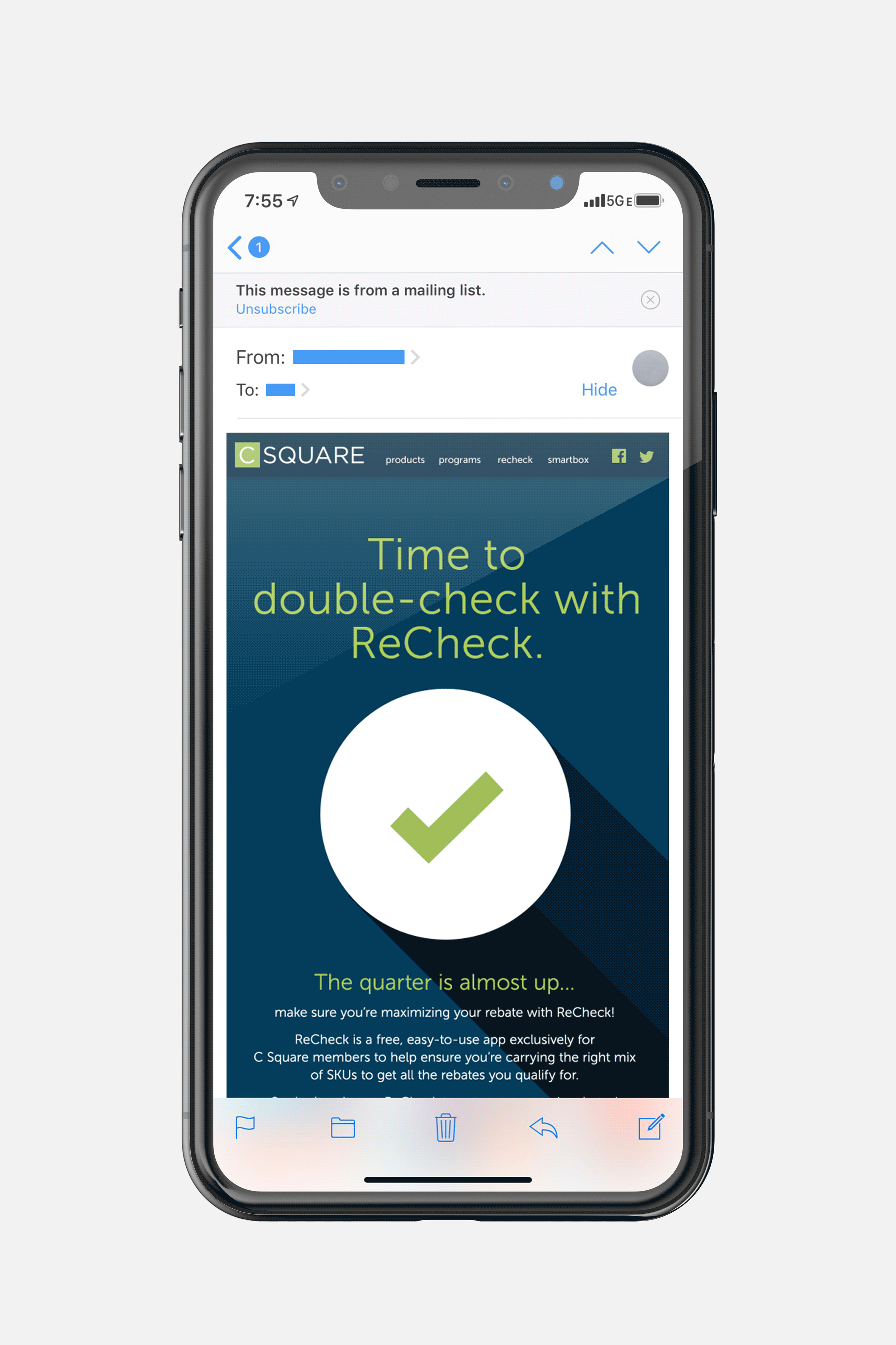 RECHECK Independent convenience store Amplify Snack brands, BIC, Gatorade, Good2Grow, Hostess, Kellogg’s, Perfetti Van Melle, and Star Brands reminder email